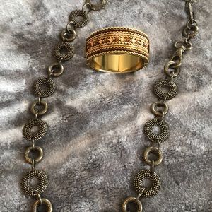Vintage belt and bracelet